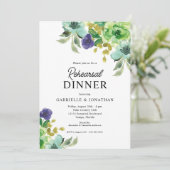 リハーサルディナカラフルー水カラーフローラ 招待状 (スタンド正面)