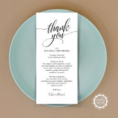 リハーサルディナーありがとう場所設定カード プログラム