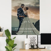 リハーサルディナーの前夜のエレガントな写真 ポスター (ホームオフィス)