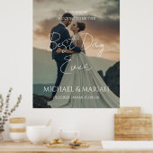 リハーサルディナーの前夜のエレガントな写真 ポスター (キッチン)