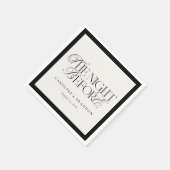 リハーサルディナーの前夜　エレガントな脚本 スタンダードカクテルナプキン (角)