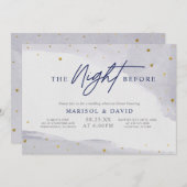 リハーサルディナーの前夜 招待状 (正面/裏面)