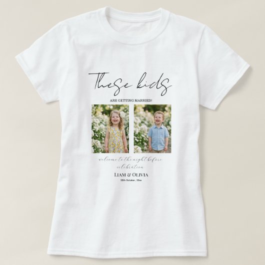 リハーサルディナーの前夜  Tシャツ (デザイン正面)