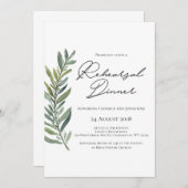 リハーサルディナーの招待状を更新しました 招待状 (正面/裏面)