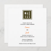 リハーサルディナーの招待状 招待状 (正面/裏面)