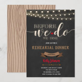 リハーサルディナーの招待状 招待状 (正面/裏面)