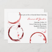 リハーサルディナーの招待 招待状 (正面/裏面)