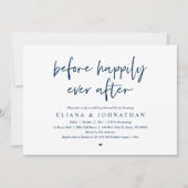 リハーサルディナーの結婚後で幸せに 招待状 (正面)