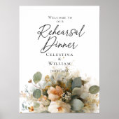 リハーサルディナーの緑とローズは歓迎 ポスター (正面)