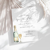 リハーサルディナーをする前のバブルとブリュース 招待状