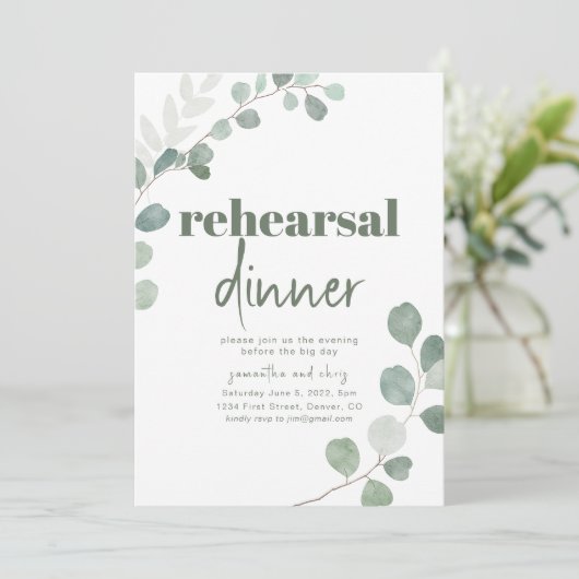 リハーサルディナーウェディングパーティー招待状 招待状 (スタンド正面)