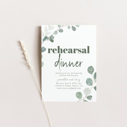 リハーサルディナーウェディングパーティー招待状 招待状