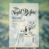 リハーサルディナーウェルカムサインハンドドローファンキード アクリルサイン (ニュートラル)