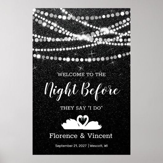 リハーサルディナーウェルカムボード 前夜祭 ポスター (正面)