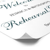 リハーサルディナーウェルカムポスターサイン ポスター (角)