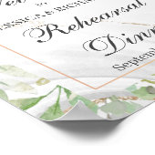 リハーサルディナーウェルカムポスターサイン ポスター (角)