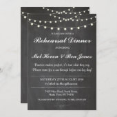 リハーサルディナーウエディングパーティーチョーク招待状 招待状 (正面/裏面)