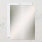 リハーサルディナーウォーターカラーピンクフローラブロンズ 招待状 (裏面)