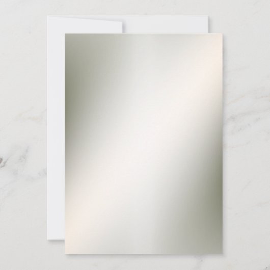 リハーサルディナーウォーターカラーピンクフローラブロンズ 招待状 (裏面)