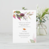 リハーサルディナーウォーターカラー紅葉 招待状 (スタンド正面)