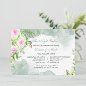 リハーサルディナーウォーターカラー 招待状 (スタンド正面)