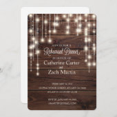 リハーサルディナーウッ素朴ドビストロライト招待状 招待状 (正面/裏面)