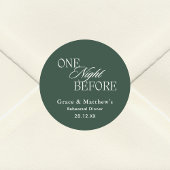 リハーサルディナーエメラルドグリーン ラウンドシール