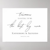 リハーサルディナーエレガント書道へようこそ ポスター (正面)