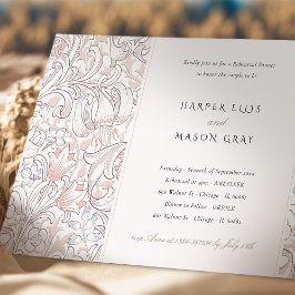 リハーサルディナーゴールデンリリーエレガントモリス 招待状