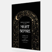 リハーサルディナーシアルブラックウェルカム アクリルサイン (傾斜)