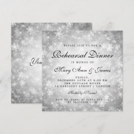リハーサルディナーシルバーウィンターワンダーランド 招待状
