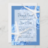 リハーサルディナーシーサイドガーデンブルー招待状 招待状 (正面)