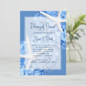 リハーサルディナーシーサイドガーデンブルー招待状 招待状 (スタンド正面)