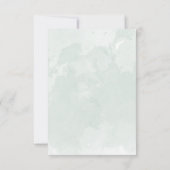 リハーサルディナーセージグリーンユーカリ招待状 招待状 (裏面)