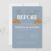 リハーサルディナーダスティブルーピザモダン 招待状 (正面)