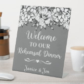 リハーサルディナーダークフローラへようこそ 台座サイン (インサイチュ)