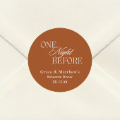 リハーサルディナーテラコッタの前の1泊 ラウンドシール