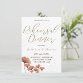 リハーサルディナーテラコッタ結婚書道 招待状 (スタンド正面)