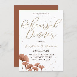 リハーサルディナーテラコッタ結婚書道 招待状
