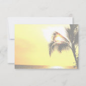 リハーサルディナートロピカルサンセット 招待状 (裏面)