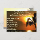 リハーサルディナートロピカルサンセット 招待状 (正面/裏面)