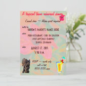 リハーサルディナートロピカルティキテーマ 招待状 (スタンド正面)