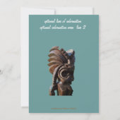 リハーサルディナートロピカルティキテーマ 招待状 (裏面)