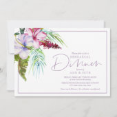 リハーサルディナートロピカルフローラ招待状 招待状 (正面)