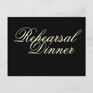 リハーサルディナーハガキ招待状クラシック インビテーションポストカード