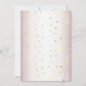 リハーサルディナーバラウィンターウェディングブライトゴールデン 招待状 (裏面)