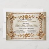 リハーサルディナーパーティーゴールデン華美ディモンド 招待状 (正面)