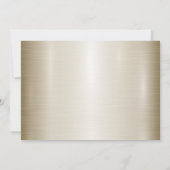 リハーサルディナーパーティーゴールデン華美ディモンド 招待状 (裏面)