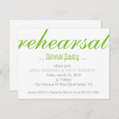 リハーサルディナーパーティー 招待状 (正面/裏面)