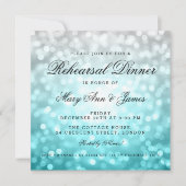 リハーサルディナービーチグラデーショングリッター灯 招待状 (正面)